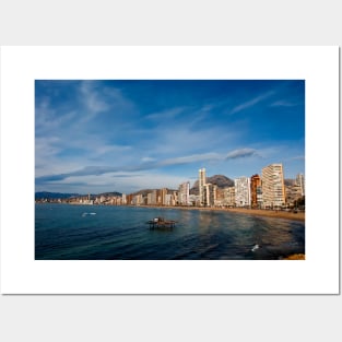 Benidorm Levante Beach Mediterranean Coast Spain Posters and Art